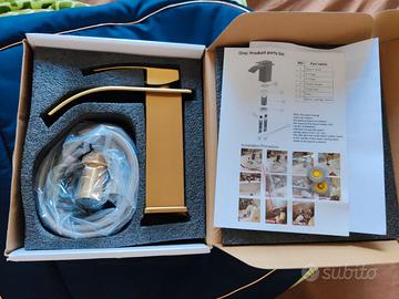 Rubinetto bagno oro lucido NUOVO – design moderno