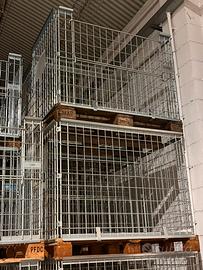 Cesta in metallo per bancale 80 x 120