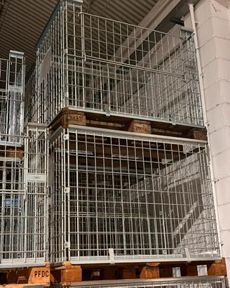Cesta in metallo per bancale 80 x 120