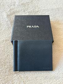 Prada, portafoglio in pelle saffiano - NUOVO -