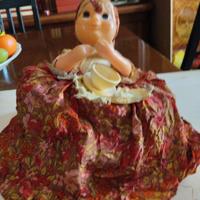 bambola copri teiera vintage