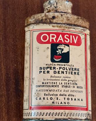Contenitore in latta per medicina vintage
