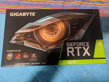 Scheda Video RTX 3070 Gigabyte e hardware vario