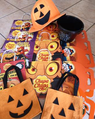 Set cappello e borse Halloween