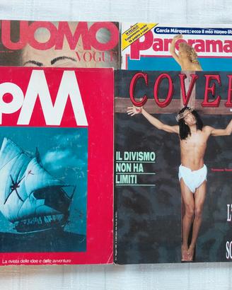 3 Riviste Anni 80 COVER, PANORAMA, PM + 1 Gratis 