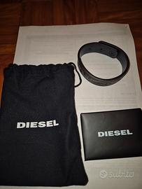 bracciale pelle diesel 