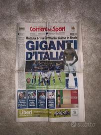 Corriere dello Sport Gol Balotelli Italia Germania