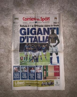 Corriere dello Sport Gol Balotelli Italia Germania