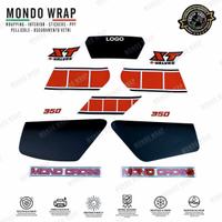 Adesivi compatibi con moto XT 350 1986 mod. b.