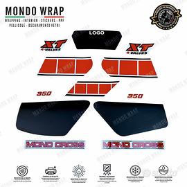 Adesivi compatibi con moto XT 350 1986 mod. b.