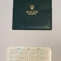 Rolex porta garanzia Rolex e calendario 2001.2002.