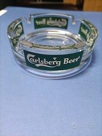 Posacenere in vetro Carlsberg beer vintage 