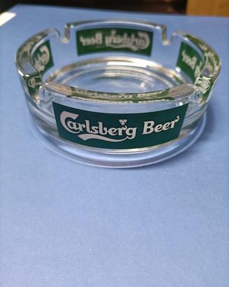 Posacenere in vetro Carlsberg beer vintage 
