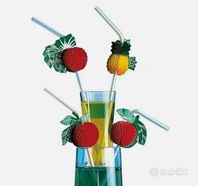 Cannucce 100 pezzi Frutta colorate