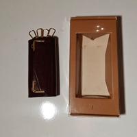 PORTACHIAVI (cm 9,5) vintage in cuoio marrone