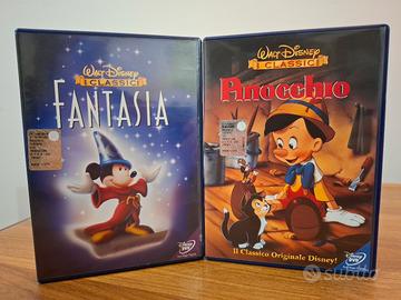 Pinocchio e Fantasia Con Ologramma Tondo In DVD