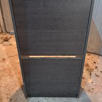 Scarpiera 8 paia marrone scuro