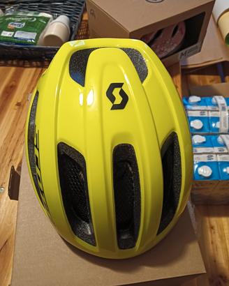 Caschetto bici giallo