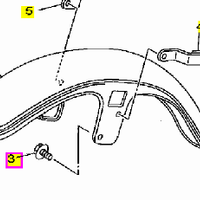 -Emblema parafango ant Yamaha Virago 535