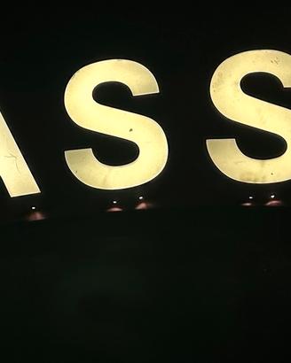 Insegna luminosa CASSA neon led pubblicitaria