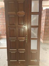 portone in legno ingresso 