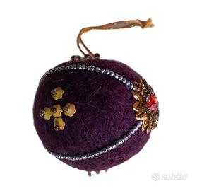 palline in feltro per albero di Natale