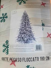 abete natalizio innevato  180 cm
