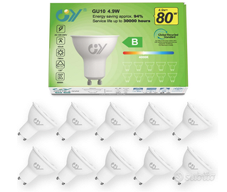GY Lampadine GU10 LED, 4.9W