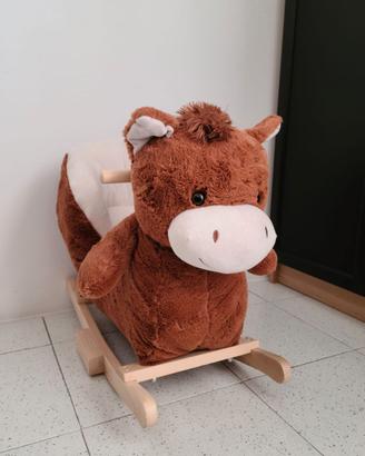 Cavallino a Dondolo Peluche - Condizioni Top!