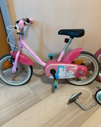 Bici da bambina 3-5 anni e 5-7anni