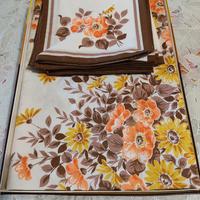 Tovaglia Rotonda e 8 tovaglioli Carminati v.precis