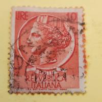 Raro Francobollo "Siracusana" da 10 Lire