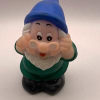 Dotto n.1 7 nani disney vintage pupazzo gomma