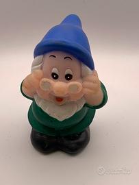 Dotto n.1 7 nani disney vintage pupazzo gomma