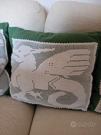 cuscino fatto a mano da divano