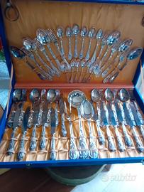 set posate d'argento 800 da 12 .
