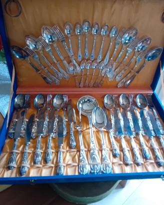 set posate d'argento 800 da 12 .