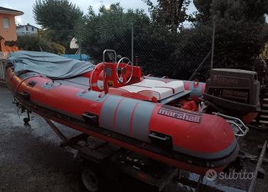 Gommone Marshall M80 + Suzuki 25 + Carrello Ellebi