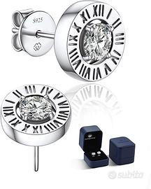 Orecchini MomentWish con moissanite, argento