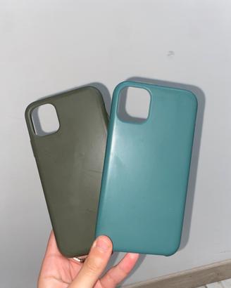 Cover iPhone 11 Verde e Blu