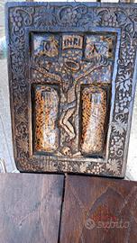 Icona Bizantina Cristo Sofferente Crocifissione 