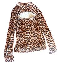 maglietta leopardata aderente