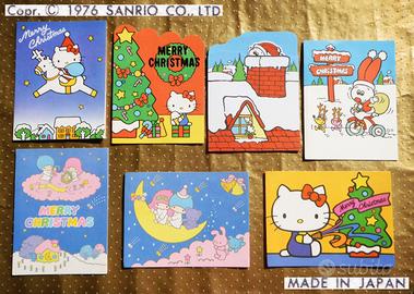 Vintage 1976 SANRIO Biglietti NATALE 3D POP UP new