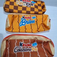  3 bustine /astucci kinder 