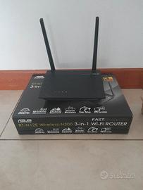 Modem Adsl Wireless N-300 WI FI Router 3 in 1 Asus