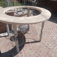 Tavolo  da giardino o terrazzo fatto da scultore 