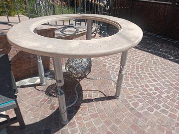 Tavolo  da giardino o terrazzo fatto da scultore 