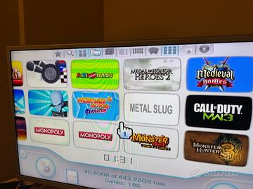 wii con hard disk con quasi 200 giochi