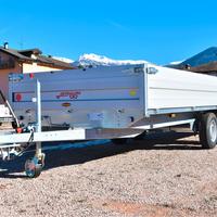 Carrello rimorchio auto doppio asse con rampe