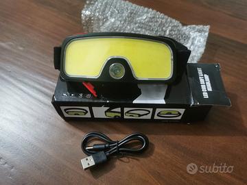 torcia frontale, led con headlamp